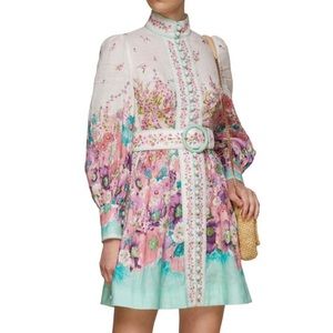 Jude buttoned mini dress, size0p ,Zimmerman